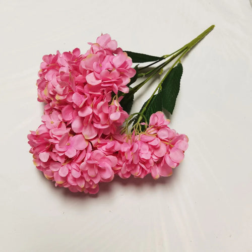 bouquets d'hortensias artificiels en soie pour décoration florale - vue 10 sur 12