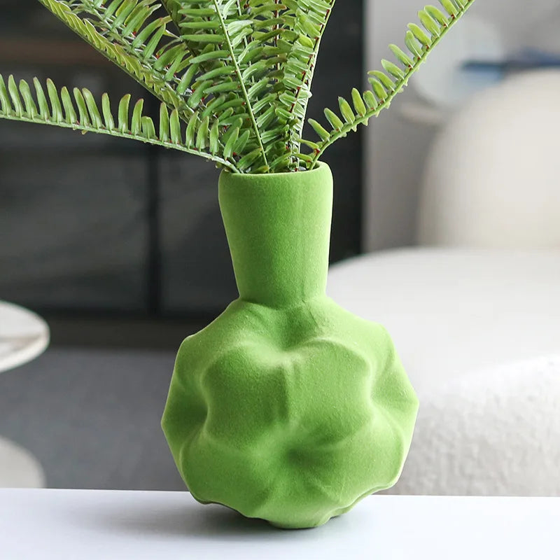 vase en résine flocage abstrait pour décoration artisanale - vue 2 sur 6