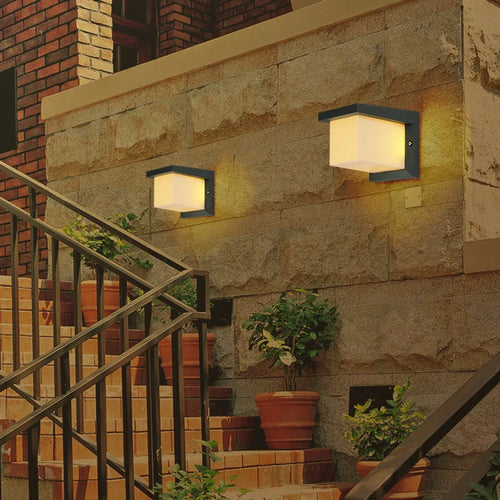 15W outdoor wall lamp led special design good looking wall light with warm white or white doorway aluminum wall sconce garden - vue 3 sur 6