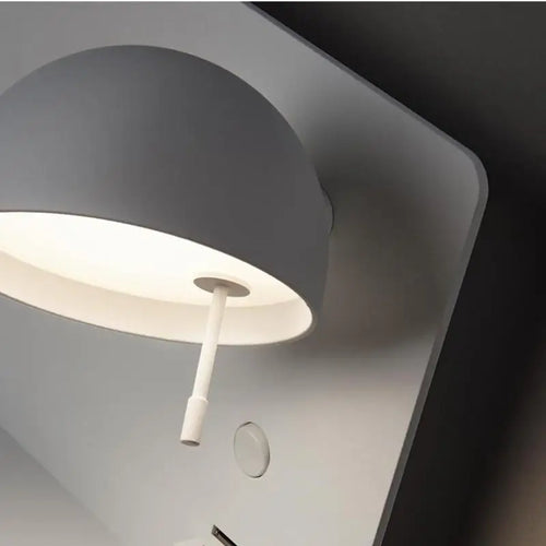 applique murale nordique multi-usages avec port usb - vue 6 sur 9