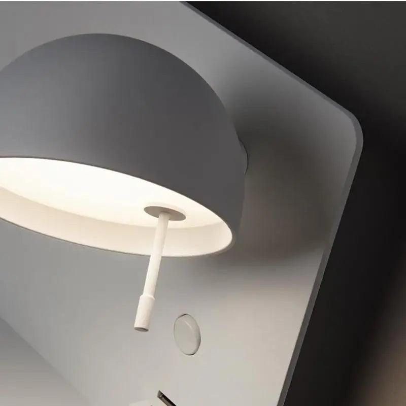 applique murale nordique multi-usages avec port usb - vue 6 sur 9