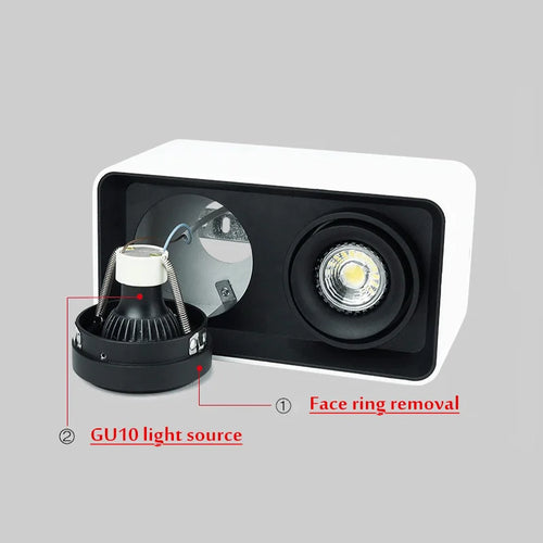 spot led encastrable avec ampoule remplaçable à angle réglable - vue 8 sur 9