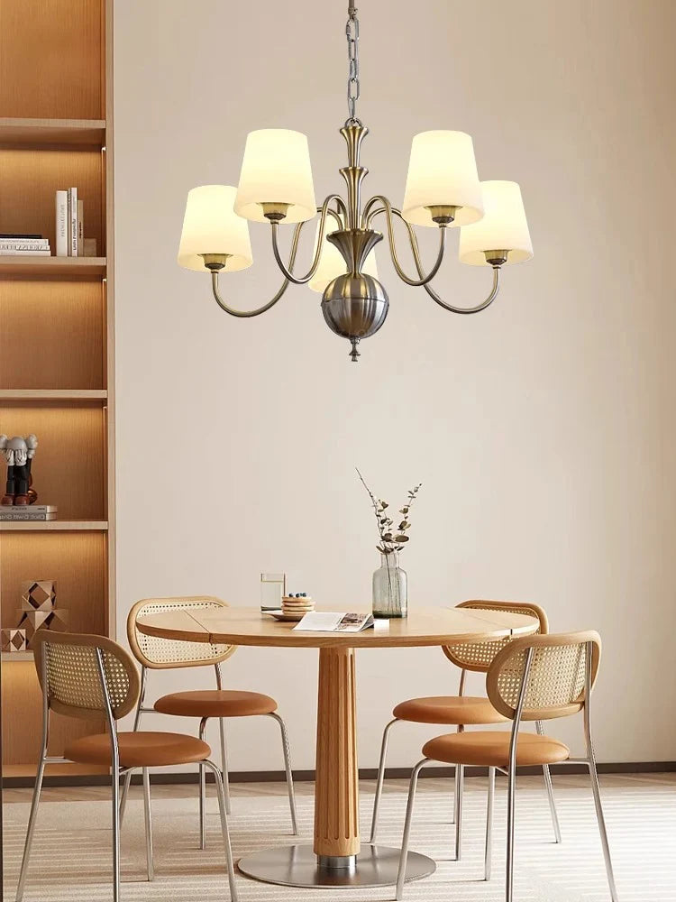 lustre rétro français style bauhaus pour décoration élégante - vue 4 sur 7