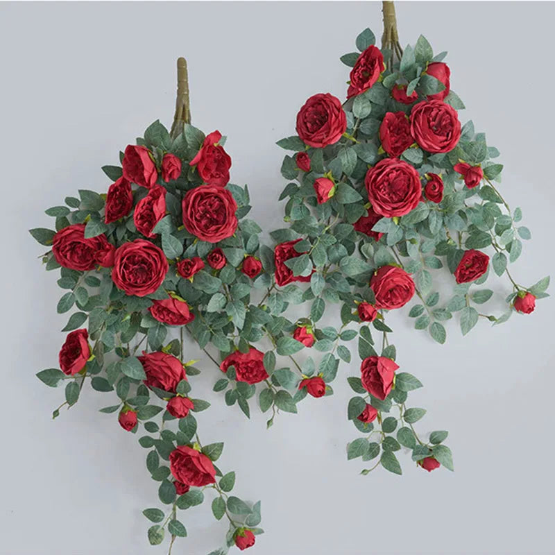 fleurs artificielles suspendues pour décoration extérieure et intérieure - vue 5 sur 12