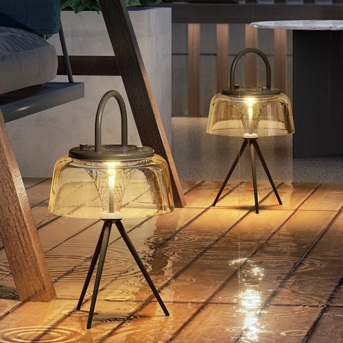 lampe de table extérieure solaire étanche en acrylique portable - vue 3 sur 6