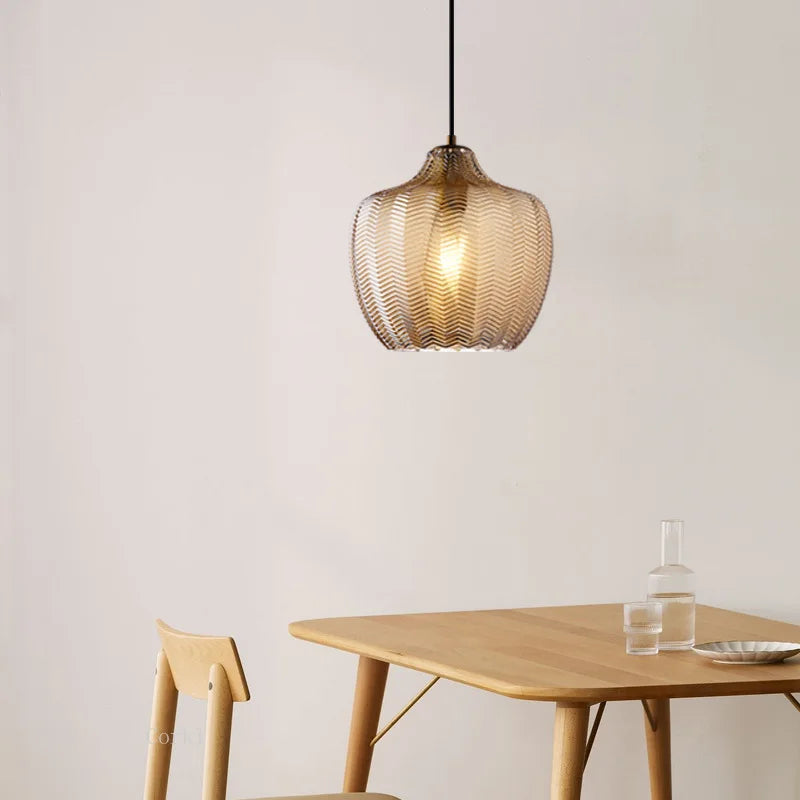 lampe led suspendue en verre design moderne pour espaces divers - vue 3 sur 14