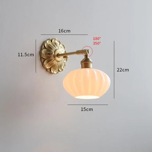 applique murale led iwhd en bois de noyer décorative nordique - vue 20 sur 23