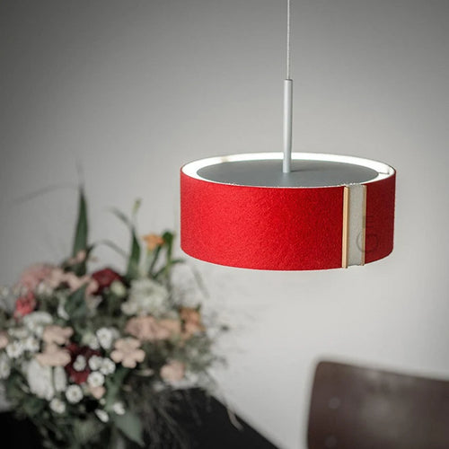 lampe suspendue moderne en tissu feutré pour styliste créatif - vue 5 sur 12