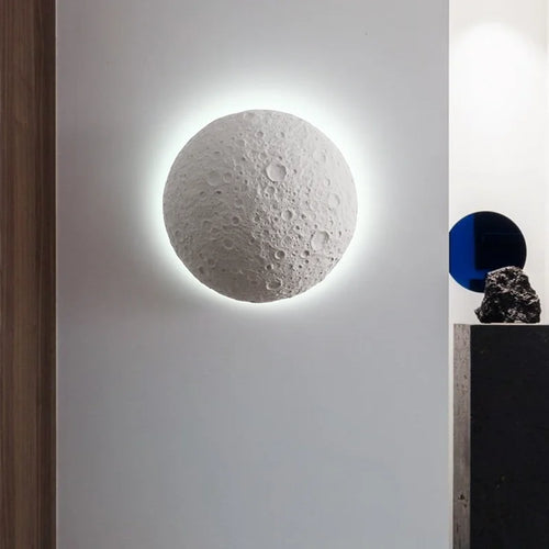 applique murale simulation lune led pour villa créative - vue 4 sur 6
