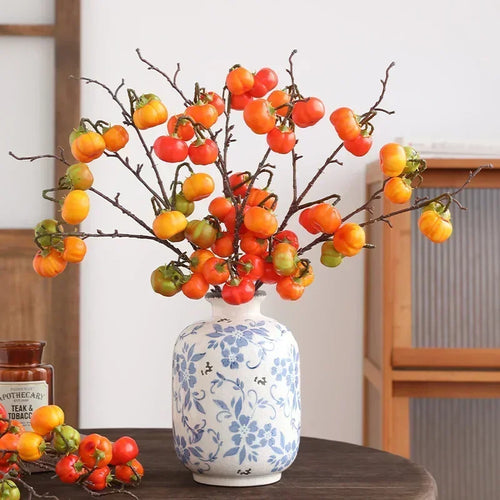 plantes artificielles citrouilles décoratives pour balcon et hôtel - vue 4 sur 12