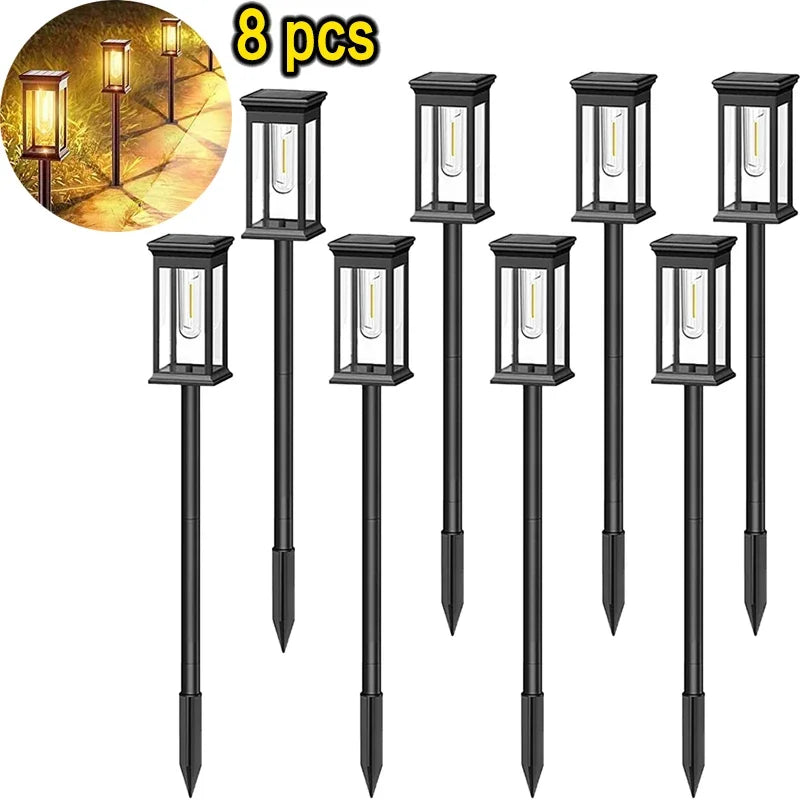 La voie solaire allume la lampe solaire extérieure de jardin de voie imperméabilisent les lumières de paysage allée de passerelle pelouse Patio jardin décoratif - vue 10 sur 11