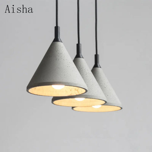 suspension en ciment style industriel pour café ou restaurant - vue 2 sur 6