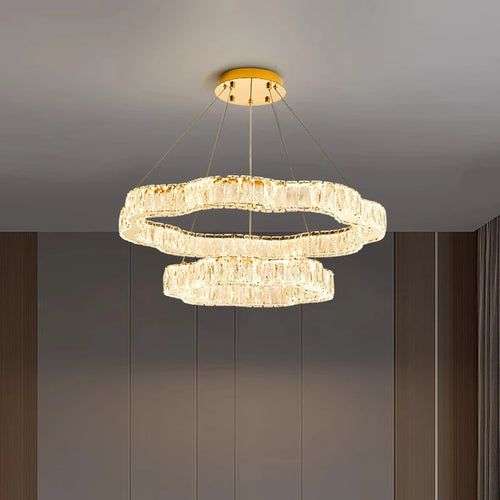 home decorationPendant lights, luxury crystal living room chandelier, bedroom Pendant lamp, ceiling light, indoor lighting - vue 4 sur 13