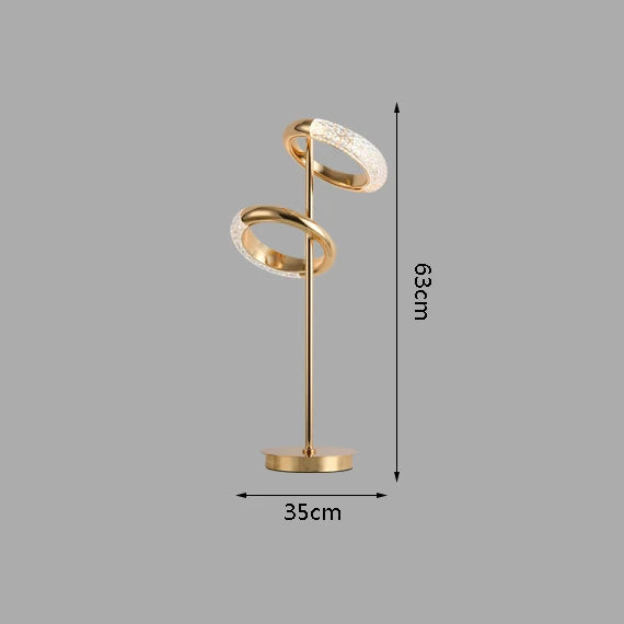 lampadaire en anneau design nordique minimaliste créatif luxe