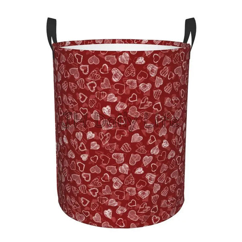 panier à linge pliable coeurs d'amour pour le rangement - vue 11 sur 12