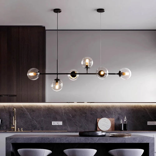 lustre led moderne pour éclairage intérieur suspendu - vue 6 sur 14