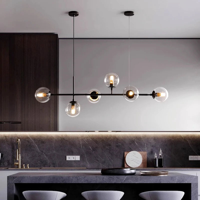 lustre led moderne pour éclairage intérieur suspendu - vue 5 sur 14