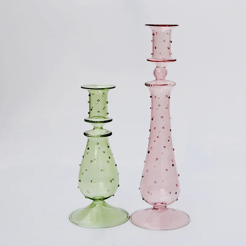 bougeoir en verre pour décoration de mariage et centre de table - vue 4 sur 29
