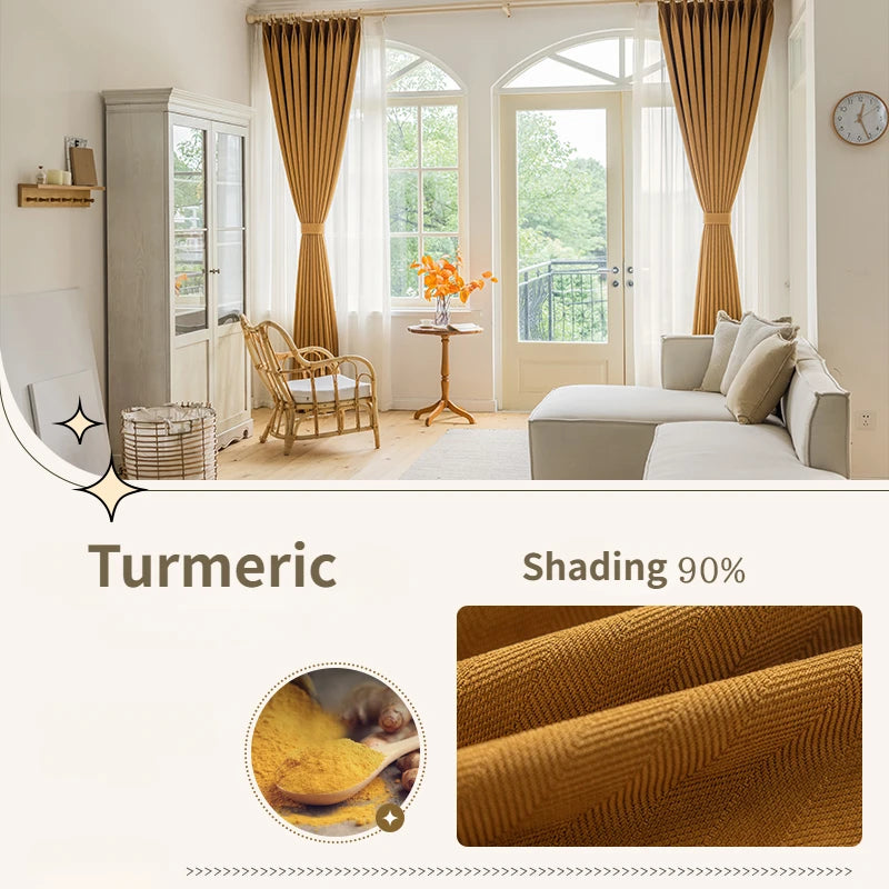 Rideau occultant uni style moderne pour salon chambre - vue 11 sur 23
