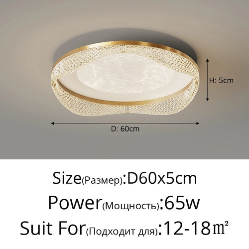 plafonnier moderne en laiton design créatif minimaliste pour intérieur - vue 22 sur 26