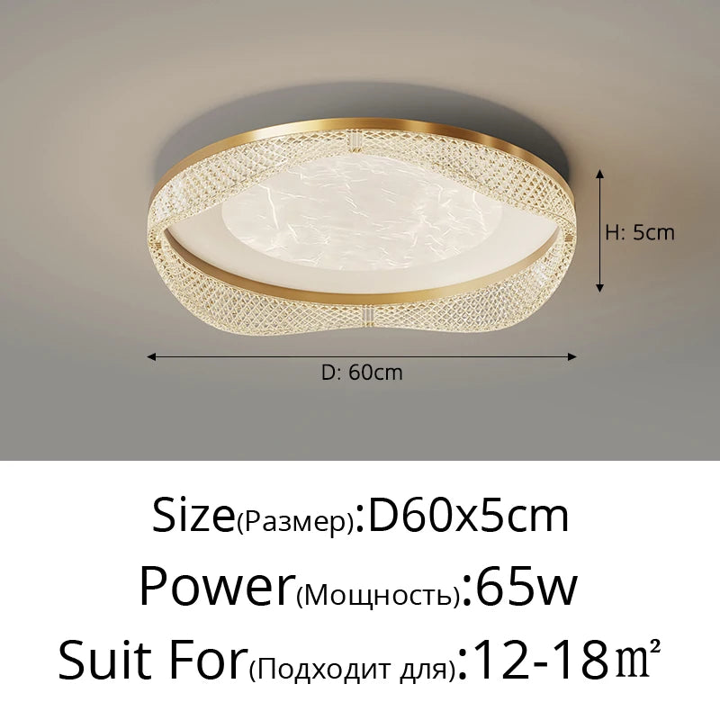 plafonnier moderne en laiton design créatif minimaliste pour intérieur - vue 21 sur 26