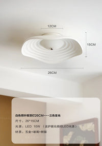 plafonnier led rétro en résine feuille de lotus décoration moderne