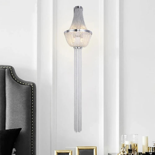 applique murale à franges avec lumière décorative pour intérieur - vue 5 sur 9
