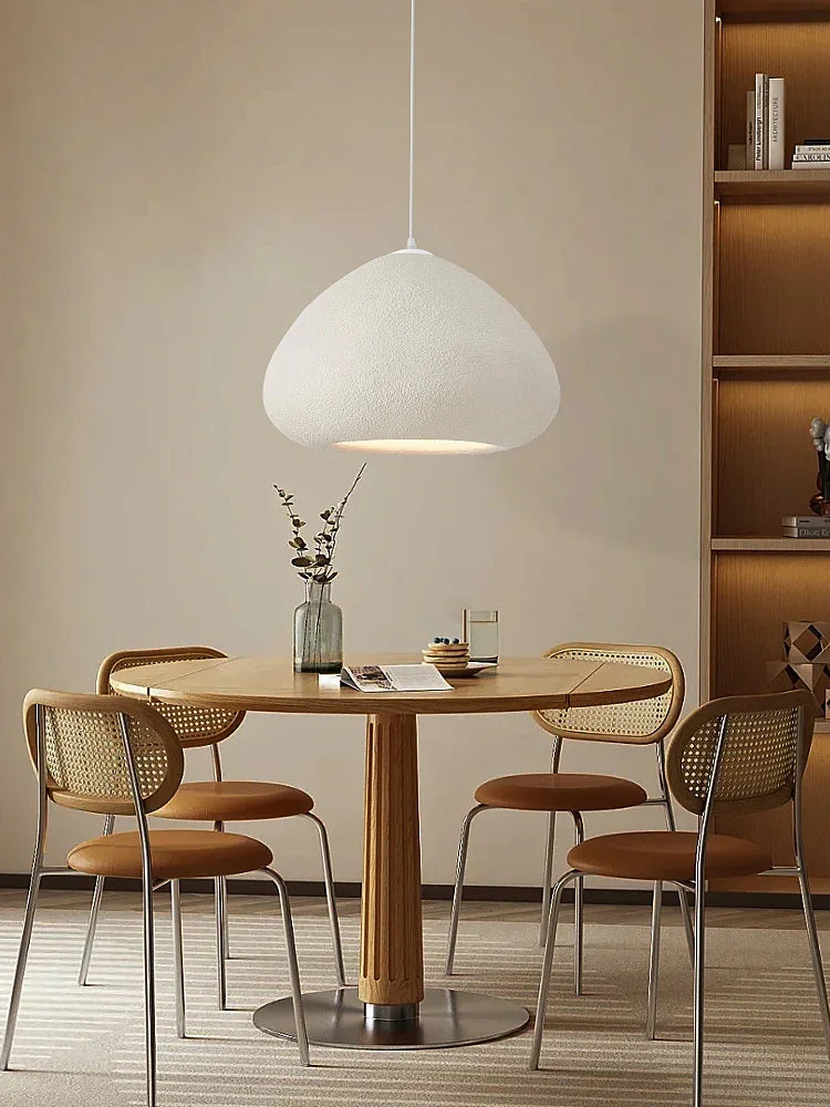 Nordic Handmade Wabi Sabi Pendant Light Restaurant Cream Style Table Lamp Loft Bedroom Decor LED Chandelier Kitchen Accessories - vue 2 sur 11
