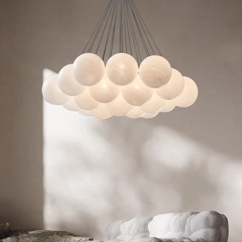 Lustre led boules suspendues au design moderne - vue 4 sur 9
