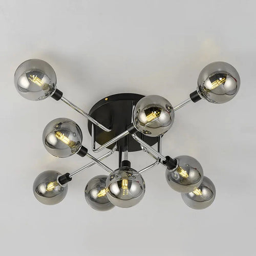plafonnier led en verre design pour décoration intérieure - vue 6 sur 18