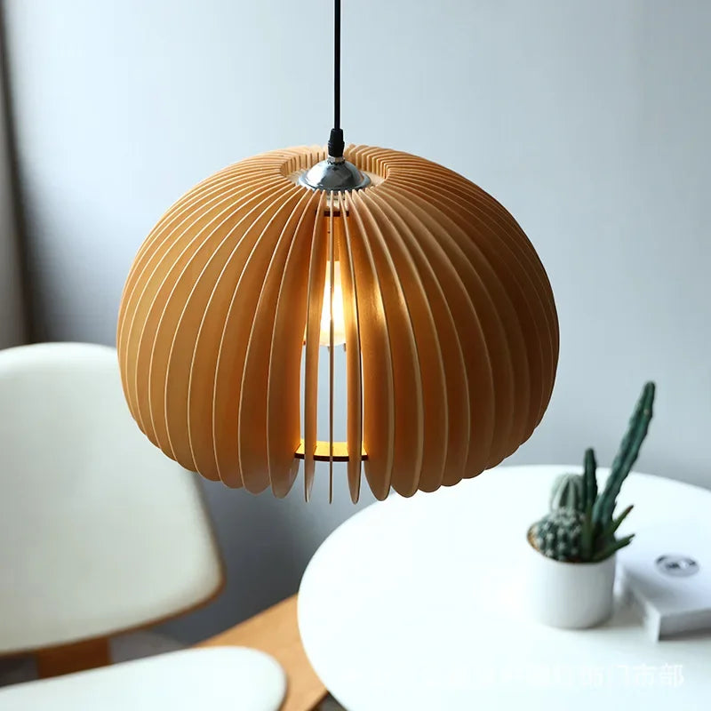 2024Modern Originality Decoration Pumpkin Lampshade Chandeliers For Dining Room Study Bedroom Chandeliers - vue 5 sur 14