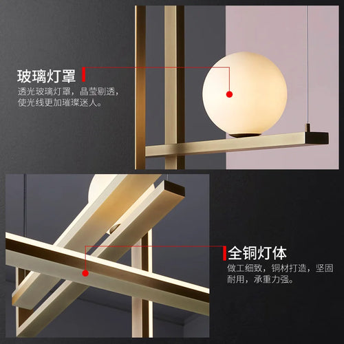 suspension design géométrique créatif pour éclairage moderne - vue 7 sur 13