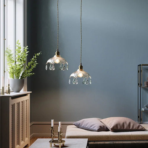 lustre nordique en cristal pour bar et restaurant - vue 5 sur 10