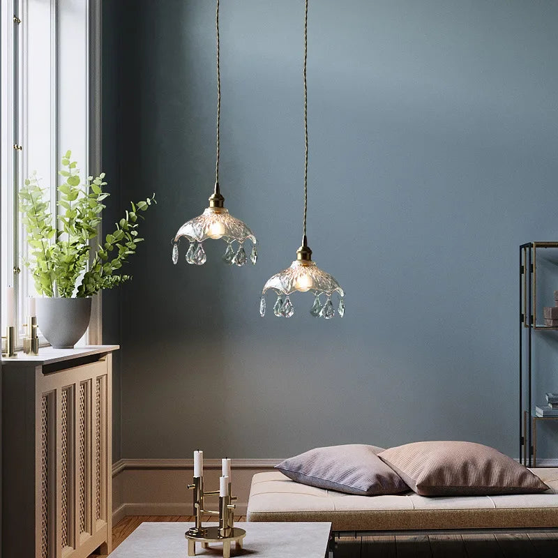 lustre nordique en cristal pour bar et restaurant - vue 4 sur 10