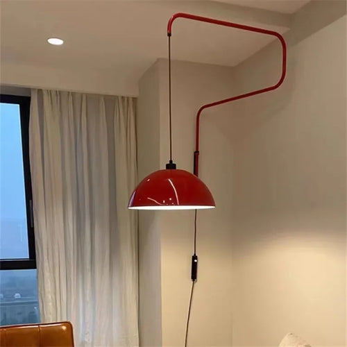 applique murale rotative design en fer luxe rétractable - vue 3 sur 8