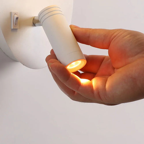 applique murale rotative avec port usb et éclairage nocturne - vue 7 sur 10