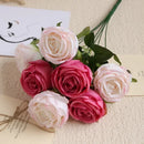 bouquet de roses artificielles en soie pour décoration élégante