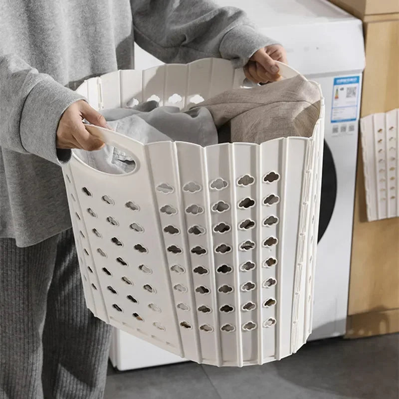 panier pliable pour rangement vêtements et jouets - vue 5 sur 8