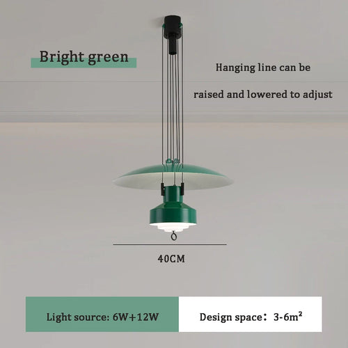lustre suspendu nordique réglable pour intérieur élégant - vue 15 sur 14