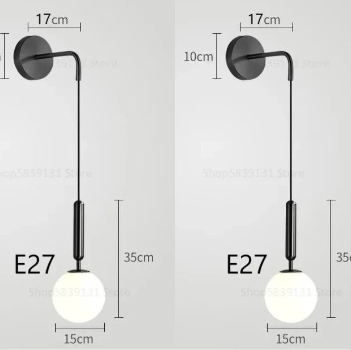 applique murale led moderne simple style nordique décoratif luxe - vue 12 sur 12