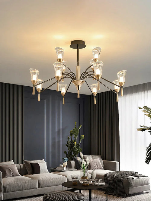 lustre moderne suspendu pour un éclairage élégant intérieur - vue 4 sur 9
