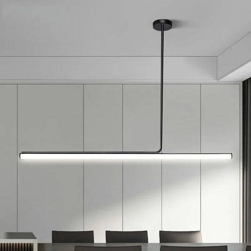 lampes suspendues led modernes longue bande décoratives d'intérieur - vue 4 sur 12