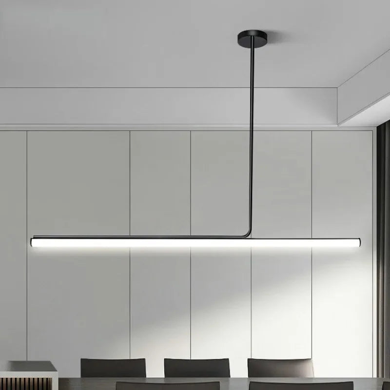 lampes suspendues led modernes longue bande décoratives d'intérieur - vue 3 sur 12