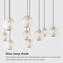 suspension led créative en verre pour hôtel et café bar