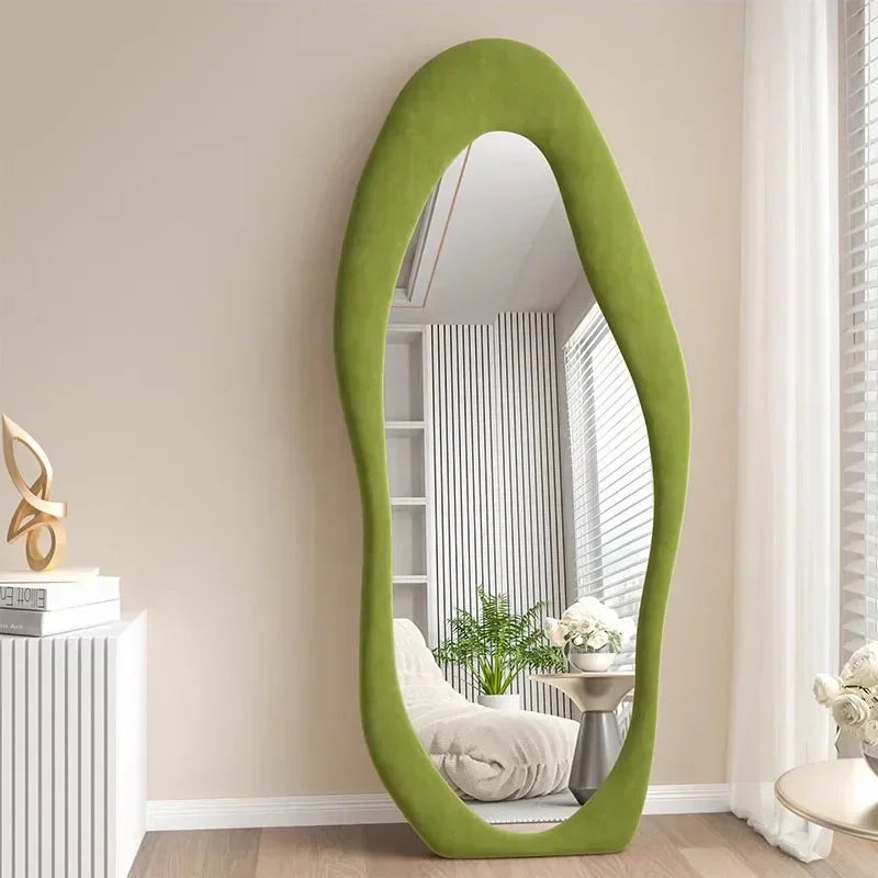 miroir intégral ondulé design nordique pour décoration intérieure - vue 5 sur 13
