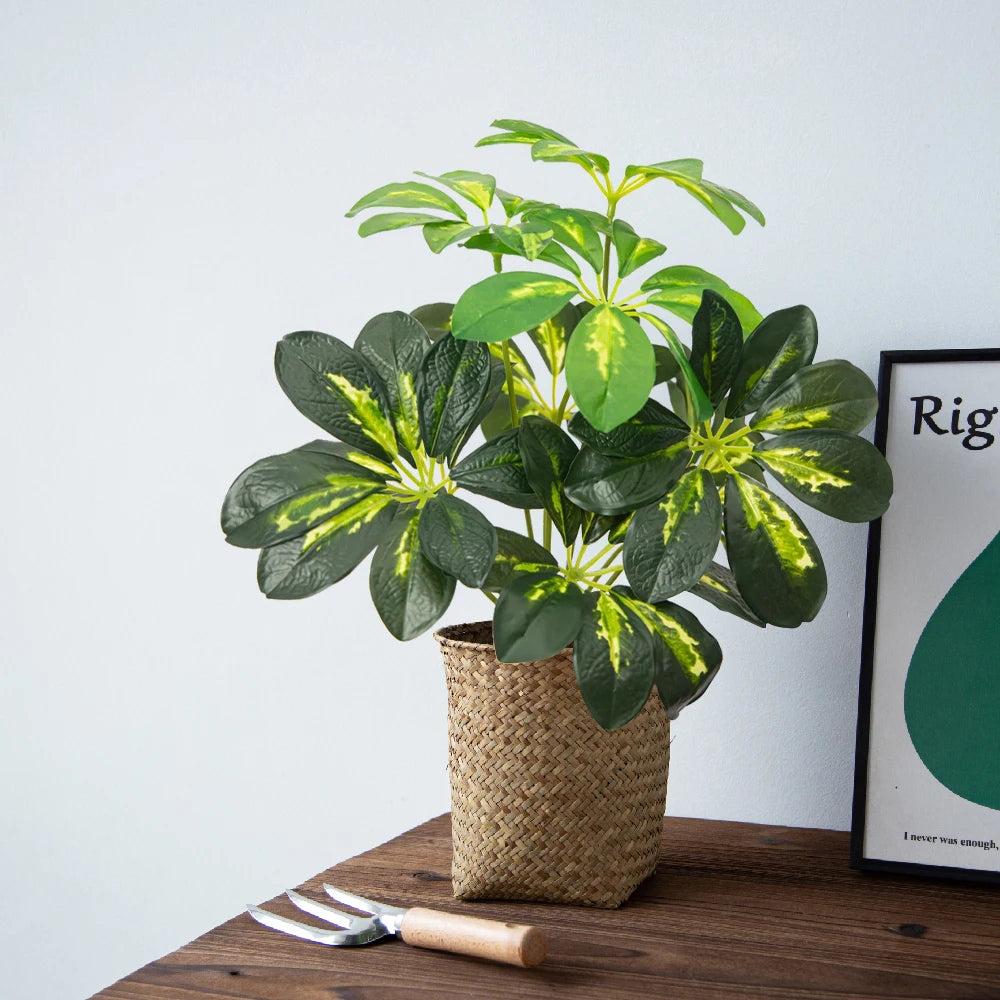 plante tropicale artificielle avec feuilles de bananier pour décoration jardin - vue 2 sur 8