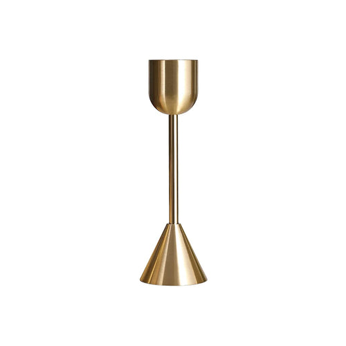 bougeoir en métal doré pour décorations de fêtes et mariages - vue 17 sur 24