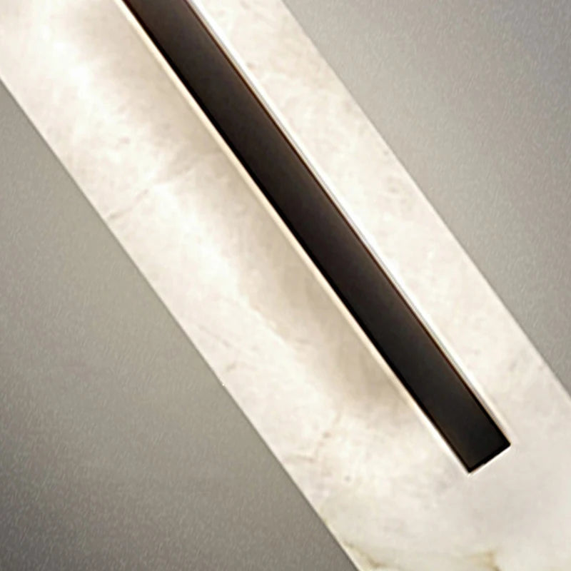 40CM High Natural Marble Wall Lamp Led Postmodern Living Room Bedroom Home Decor Light Luxury Bedside Hallway Sconce - vue 6 sur 7
