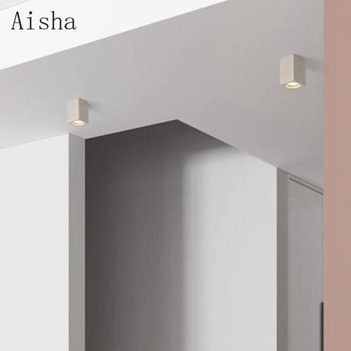 plafonnier terrazzo led en ciment style industriel pour intérieur moderne - vue 3 sur 12