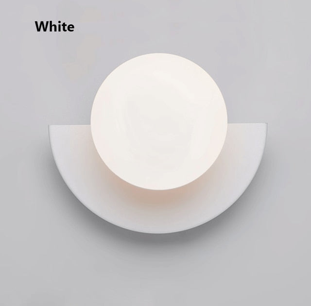 Applique murale LED demi-cercle nordic Macaron - vue 6 sur 10